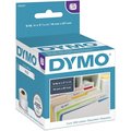 Dymo File Folder Labels, 9/16"x3-7/16", 130 Labels/RL, 2RL/BX, White PK DYM30327